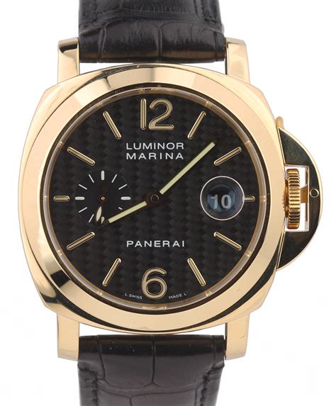 18k gold panerai luminor